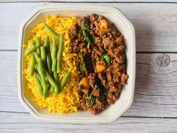 Cajun Minced Beef Potato and Rice - haadishealthymeal
