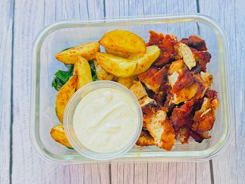 Chicken and Chips (Baked) - haadishealthymeal
