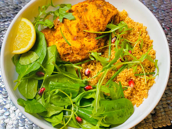 Skinny Tandoori Chicken Fillet & Couscous with Garlic Sauce