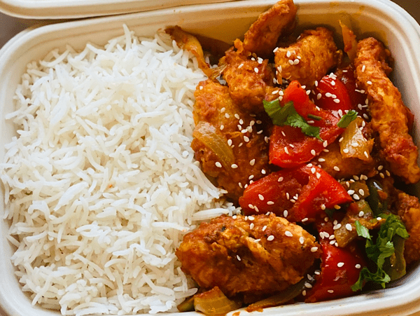 Chicken Jalfrezi With Rice - haadishealthymeal